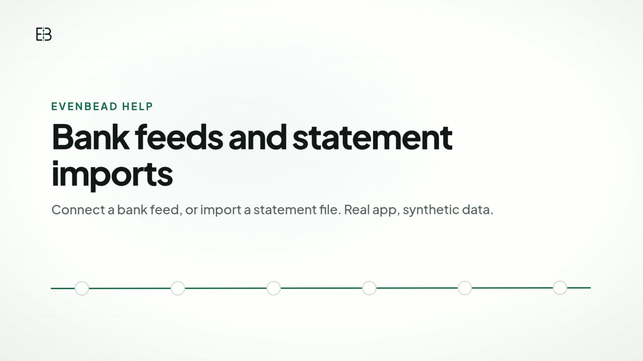 Video (1:25): Bank feeds and statement imports